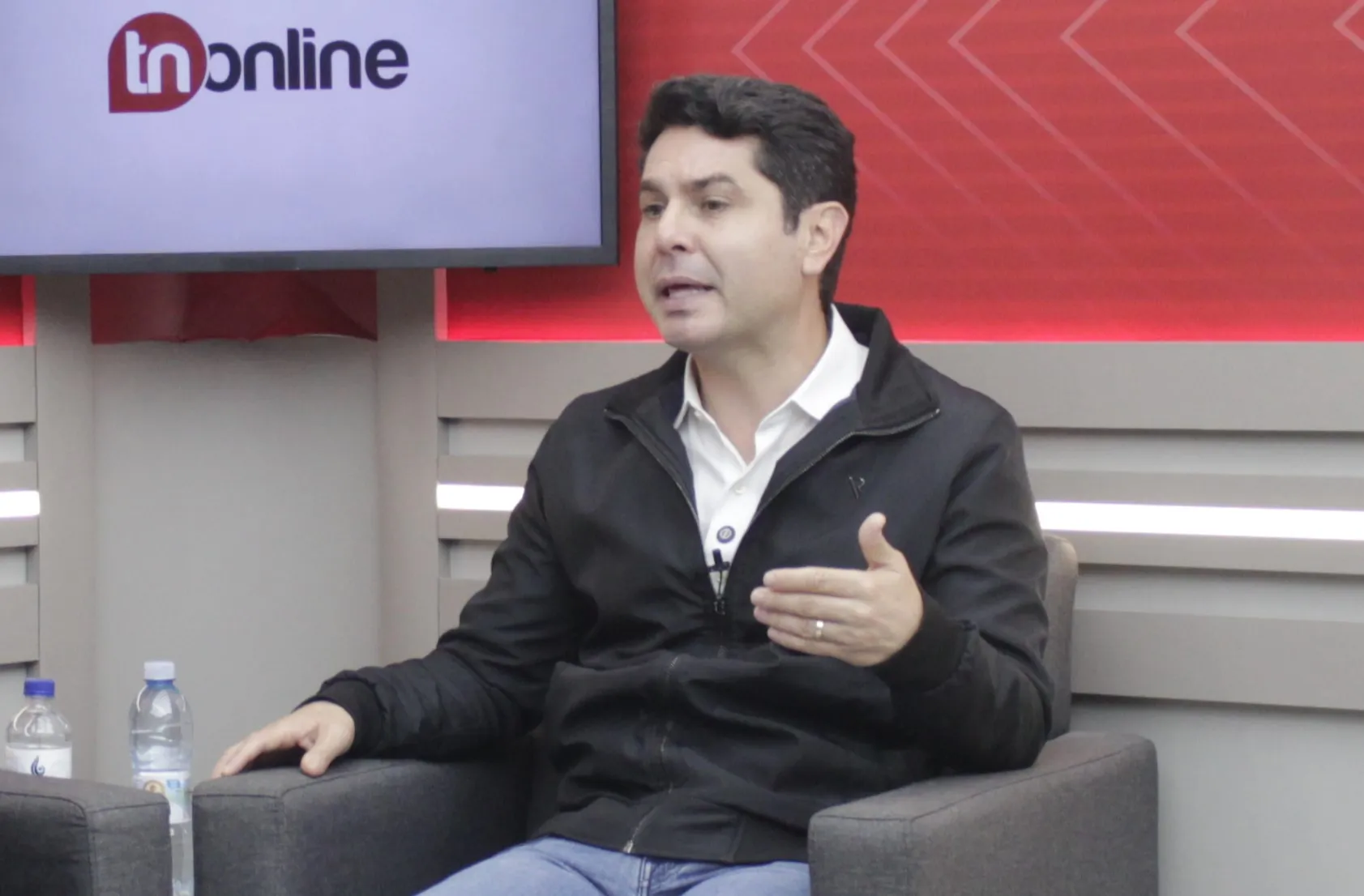 Alexandre Curi durante entrevista nos estúdios do TNOnline