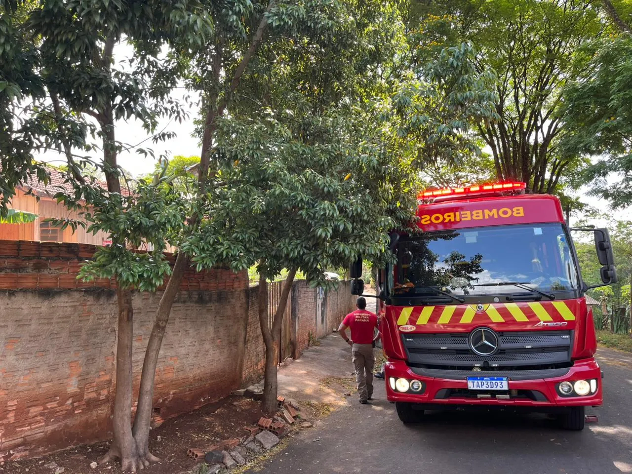Incêndio mobilizou Corpo de Bombeiros