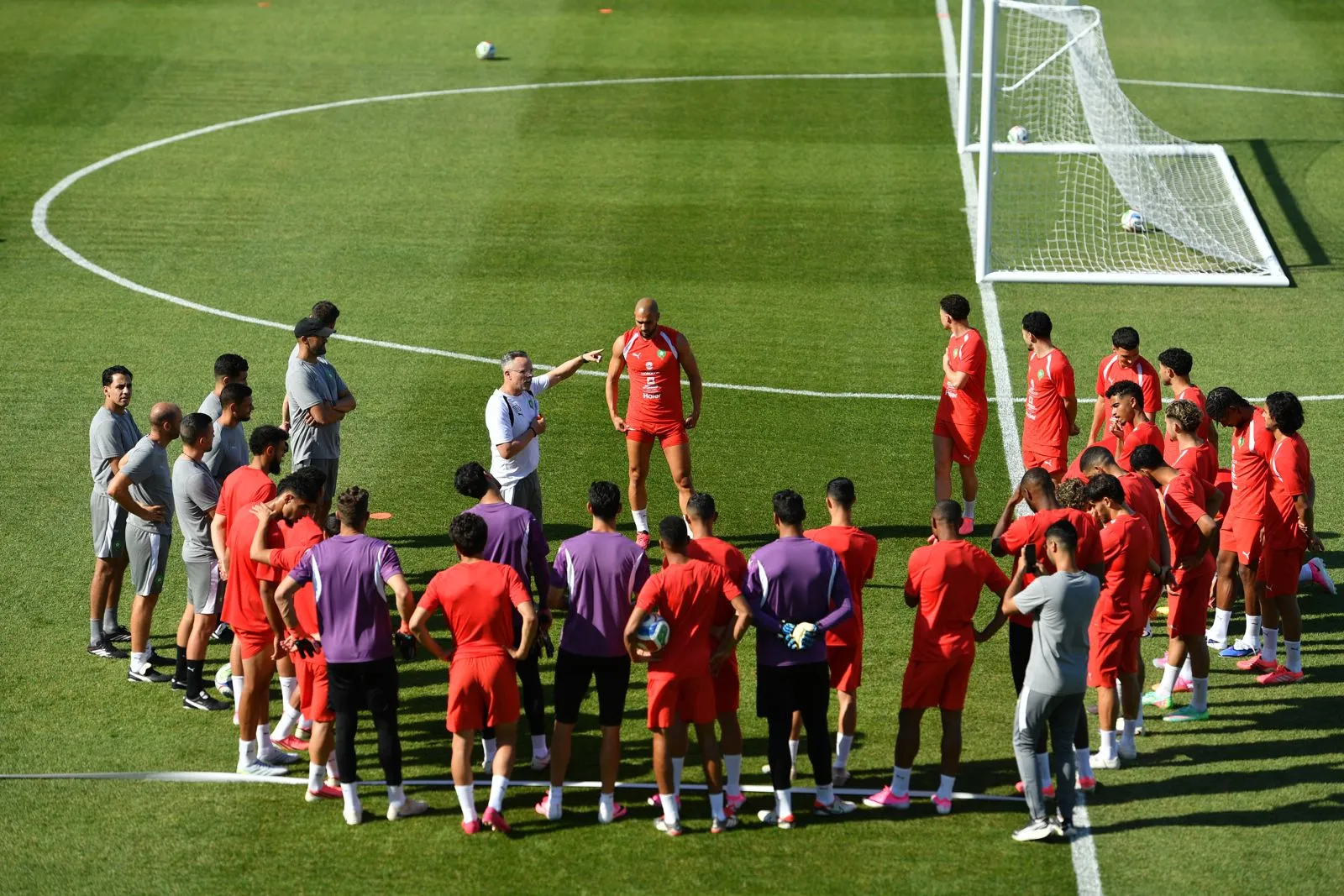 Seleção marroquina se prepara para enfrentar o Brasil no próximo sábado