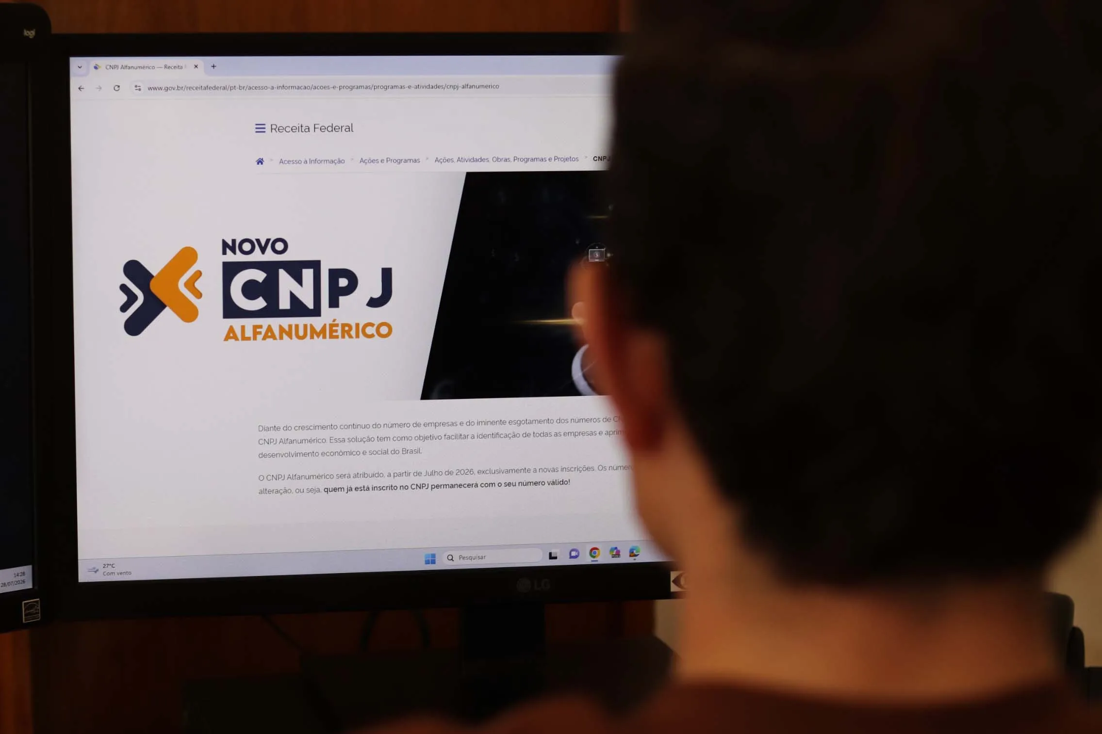 Na prática, o novo CNPJ poderá combinar números (0 a 9) e letras (A a Z)