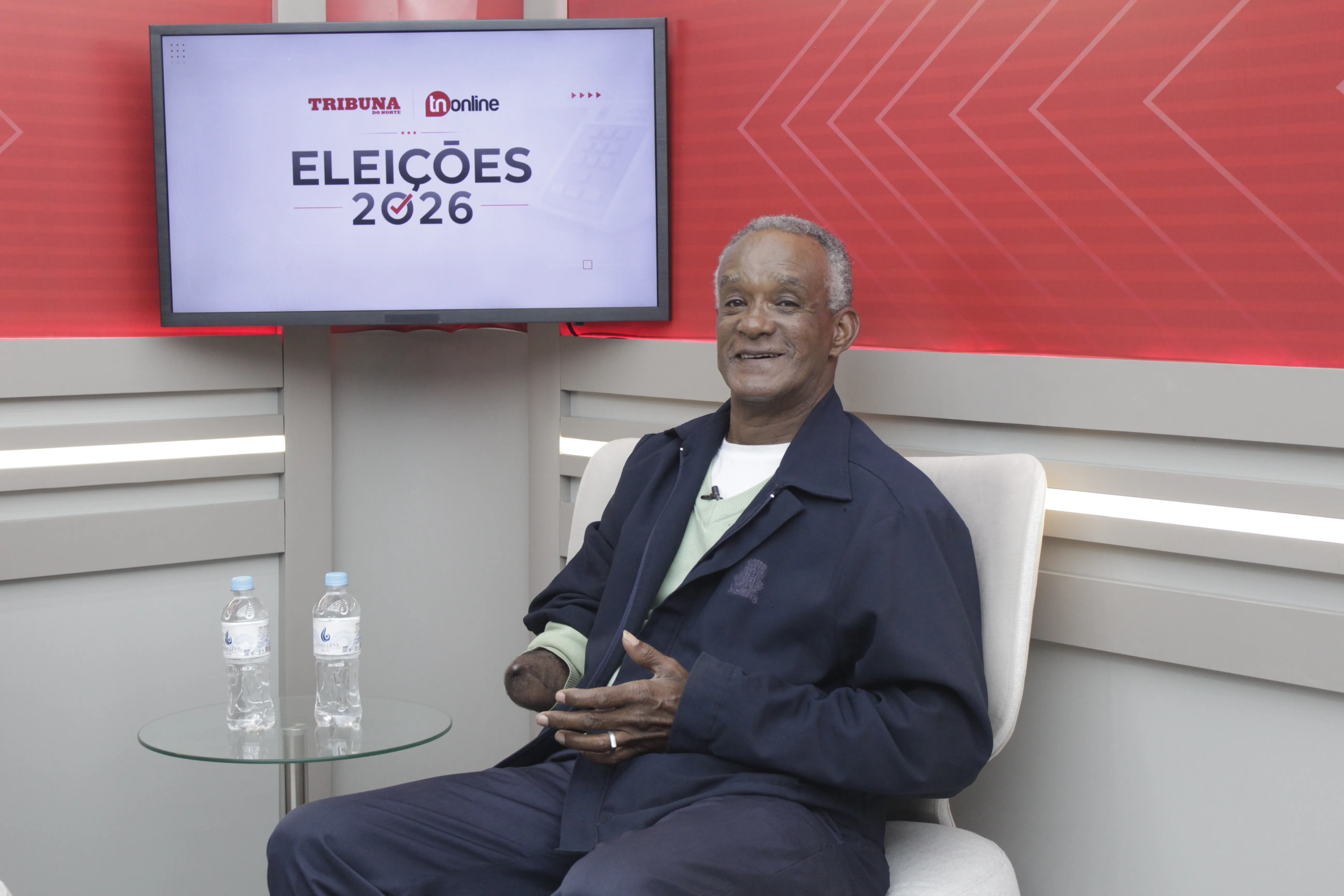 Candidato Baré nos estúdios do TNOnline