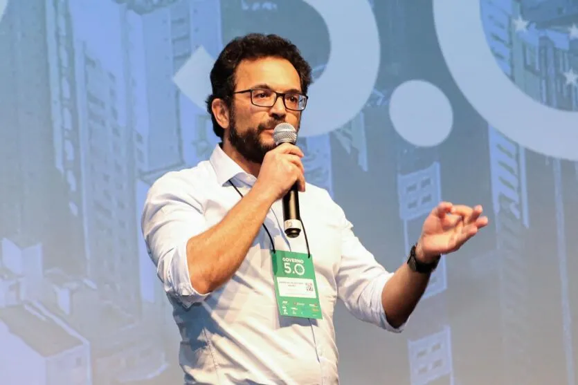 Heraldo Neves, Diretor da Fomento Paraná participa nesta quinta-feira (31),  do encontro de capacitação Governo 5.0 no Hotel Rafain Palace & Convention, em Foz do Iguaçu. 
Foz do Iguaçu, 31/10/2019 -  Foto: Geraldo Bubniak/AEN