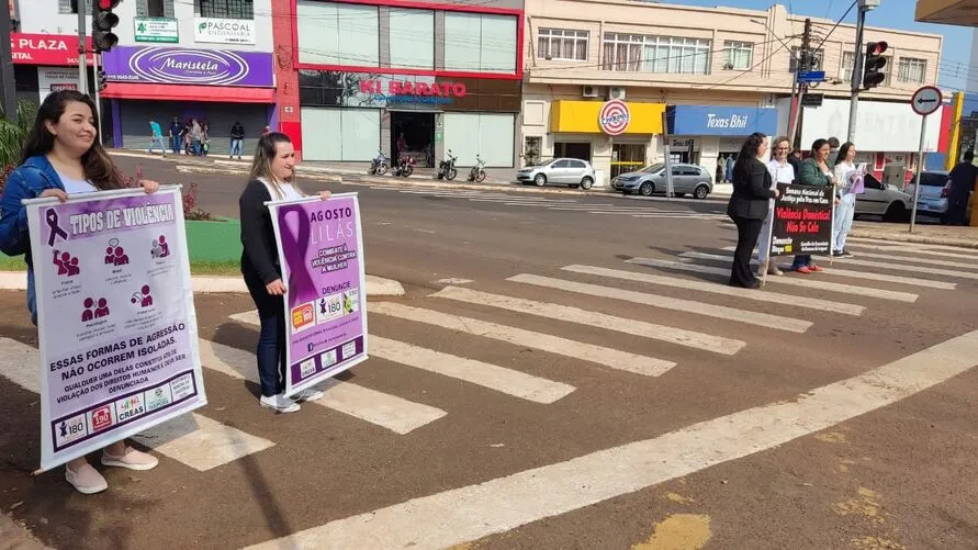 Ato realizado no centro