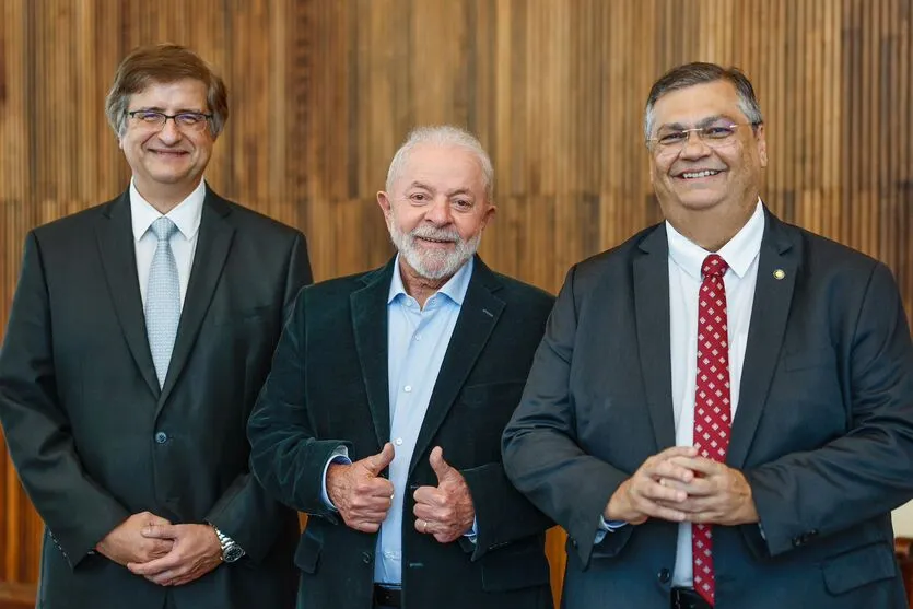 BrasÃ­lia (DF), 27/11/2023 - Presidente Lula encaminhou ao Senado as indicaÃ§Ãµes de FlÃ¡vio Dino ao cargo de ministro do STF e de Paulo Gonet Ã  PGR. Foto: Ricardo Stuckert/PR