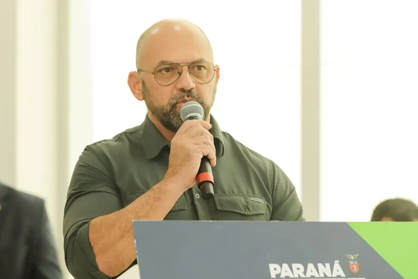 Curitiba, 12 de dezembro de 2023 - O governador Carlos Massa Ratinho Jr., entregou à Polícia Militar 100 viaturas semiblindadas e 42 para a patrulha rural.