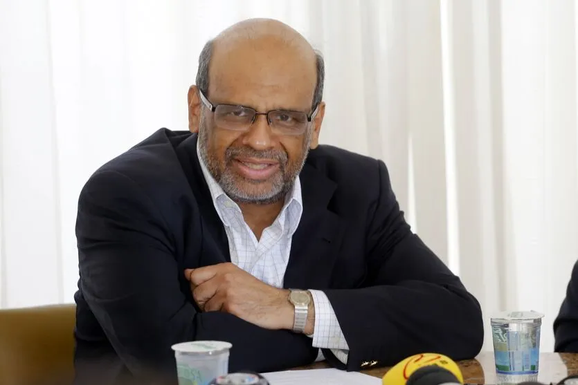 O secretário da Fazenda Renê de Oliveira Garcia Junior, detalha em entrevista coletiva a situação das contas do Estado, do novo SIAF, Sistema de Gestão Financeira do Governo e as medidas que vem adotando. - 
Curitiba, 10-01-19.
Foto: Arnaldo Alves / ANPr.
