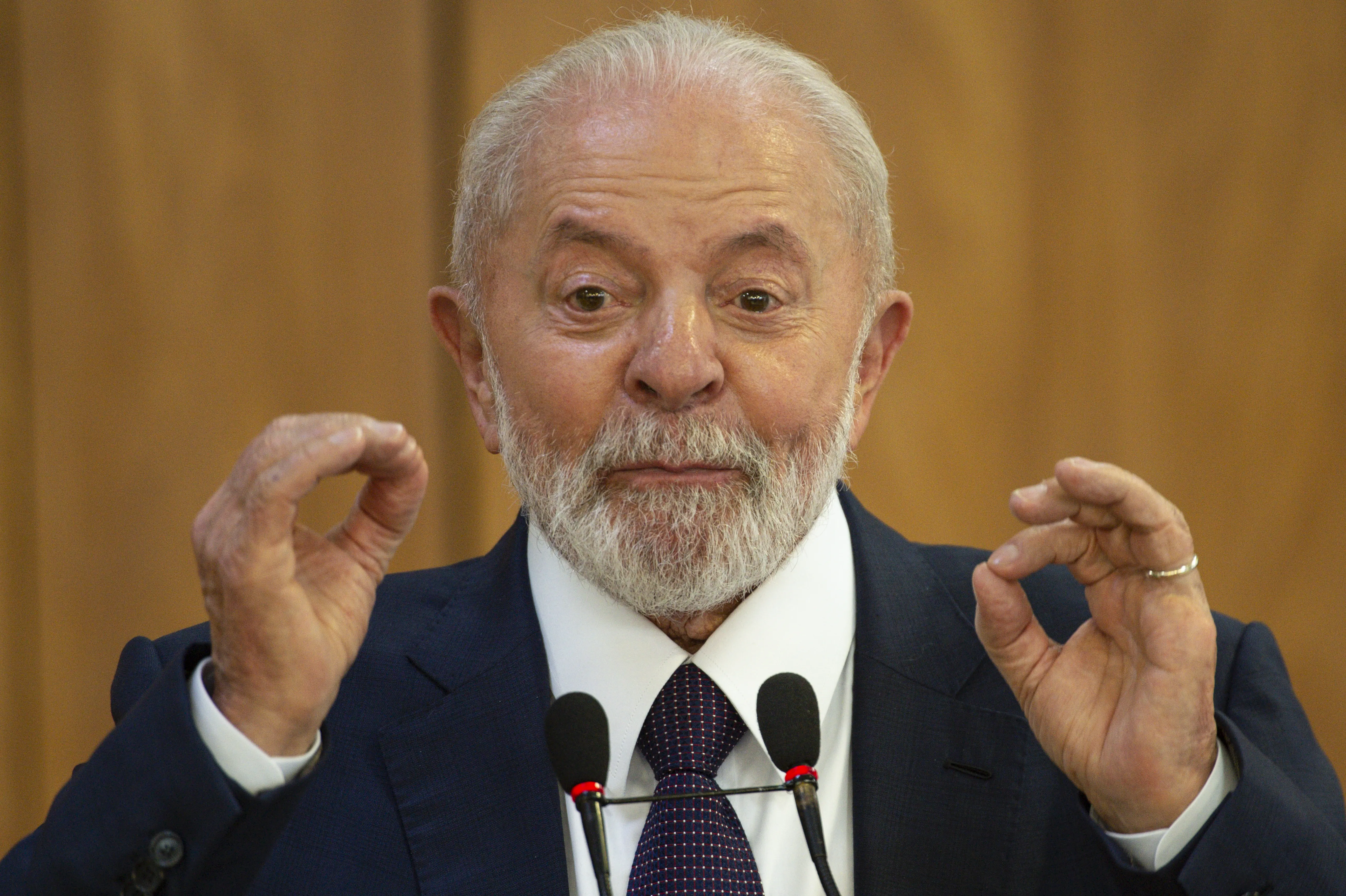 Brasília (DF), 06/03/2024 - O presidente Luiz Inácio Lula da Silva durante cerimônia de assinatura de atos e declaração à imprensa, juntamente com o Presidente do Governo da Espanha, Pedro Sánchez, no Palácio do Planalto. Foto: Marcelo Camargo/Agência Brasil