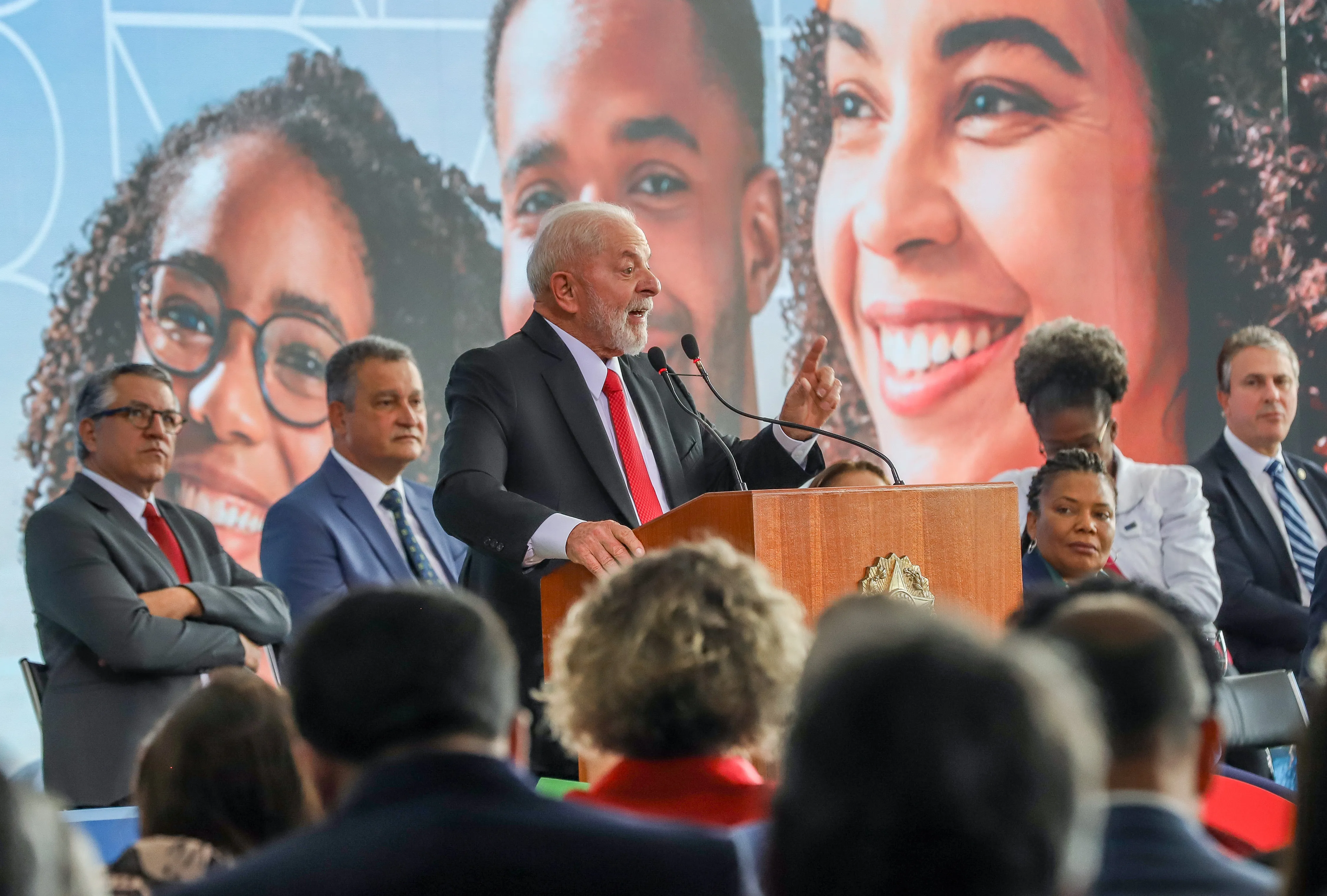 O presidente da República, Luiz Inácio Lula da Silva, durante Cerimônia de Divulgação dos Resultados do Novo PAC