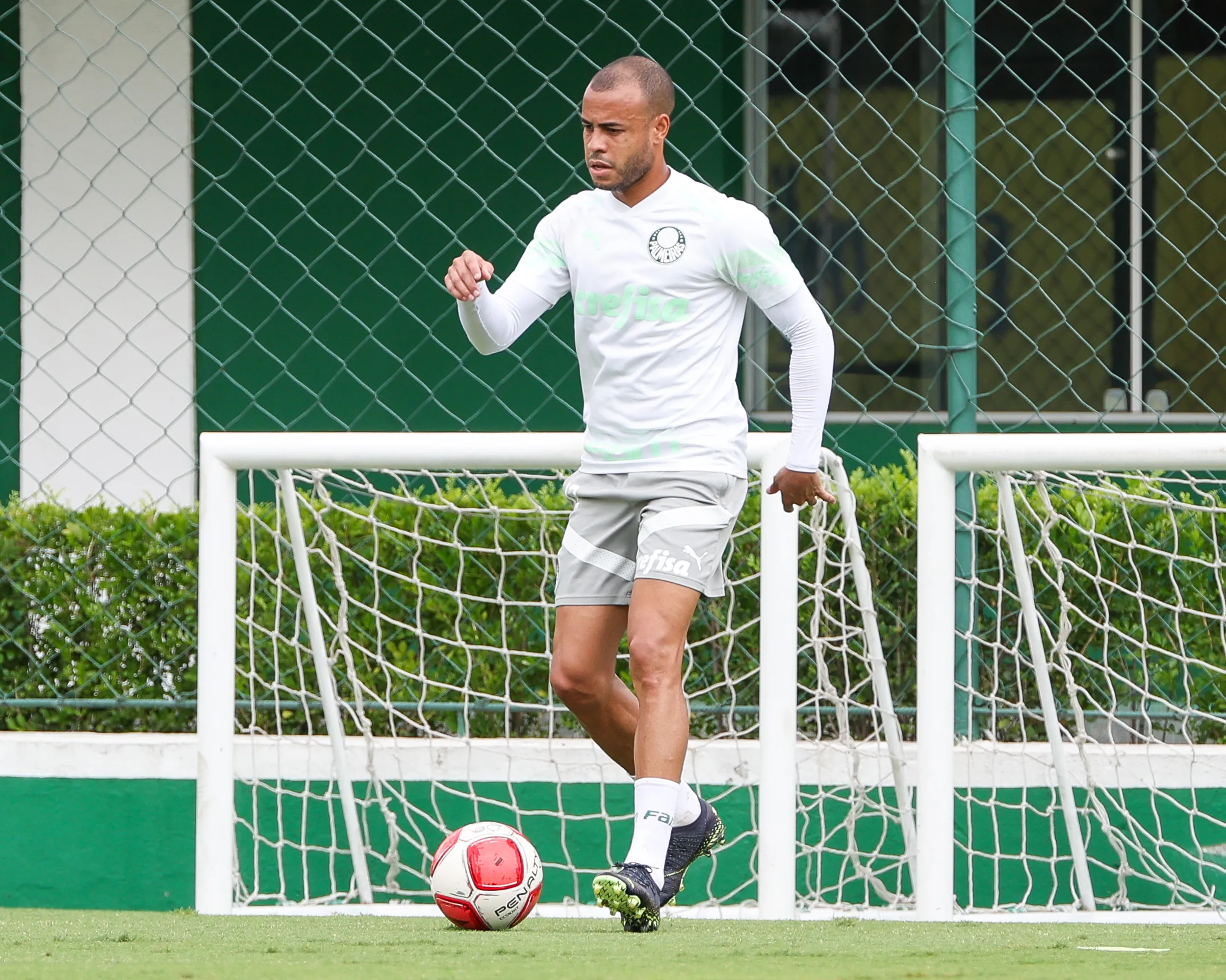 Os atletas da SE Palmeiras, durante treinamento na Academia de Futebol, em São Paulo-SP. (Foto: Fabio Menotti/Palmeiras/by Canon)