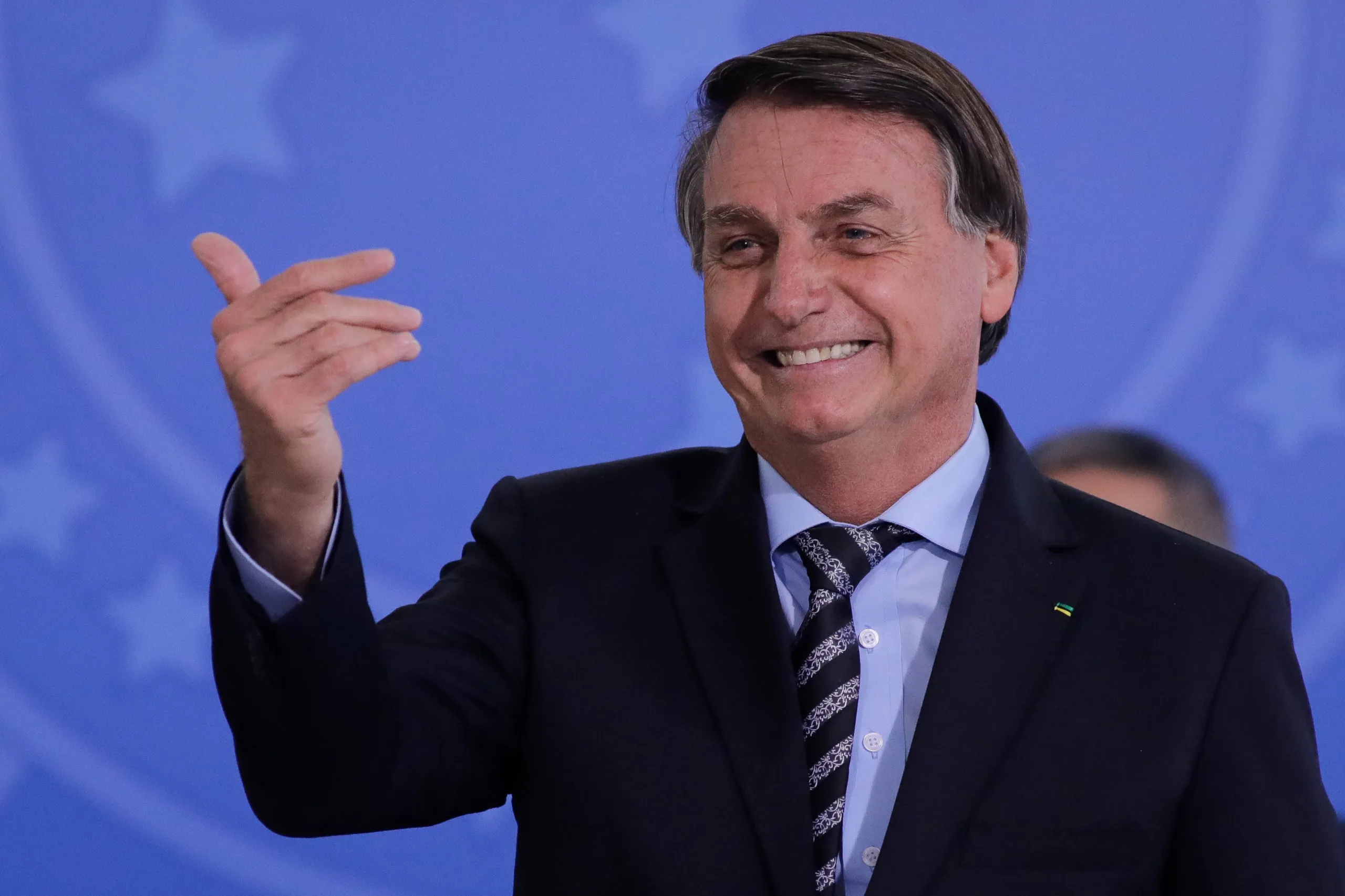 Presidente jair Bolsonaro participa do cerimonia de lançamento dos Programas CODEX e SUPER BR e 8º Revogaço, no Palácio do Planalto. Sérgio Lima/Poder360 26.11.2020