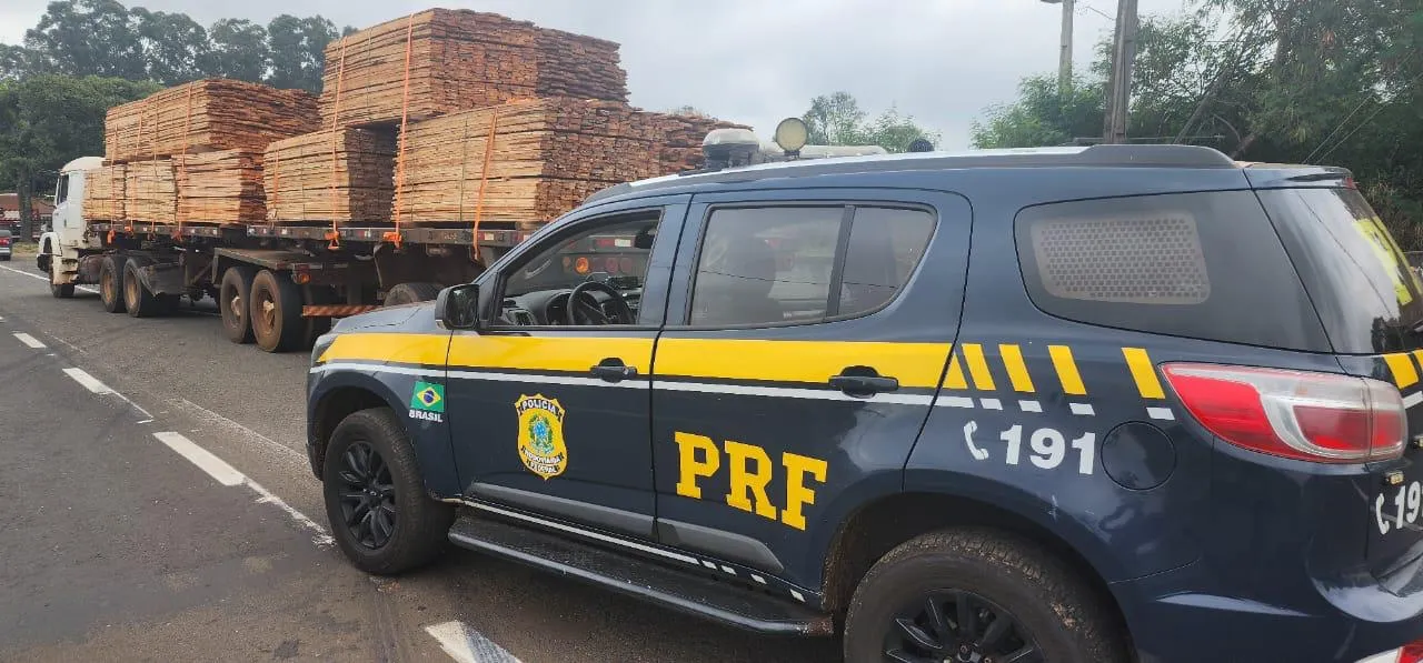 A apreensão foi feita pela PRF