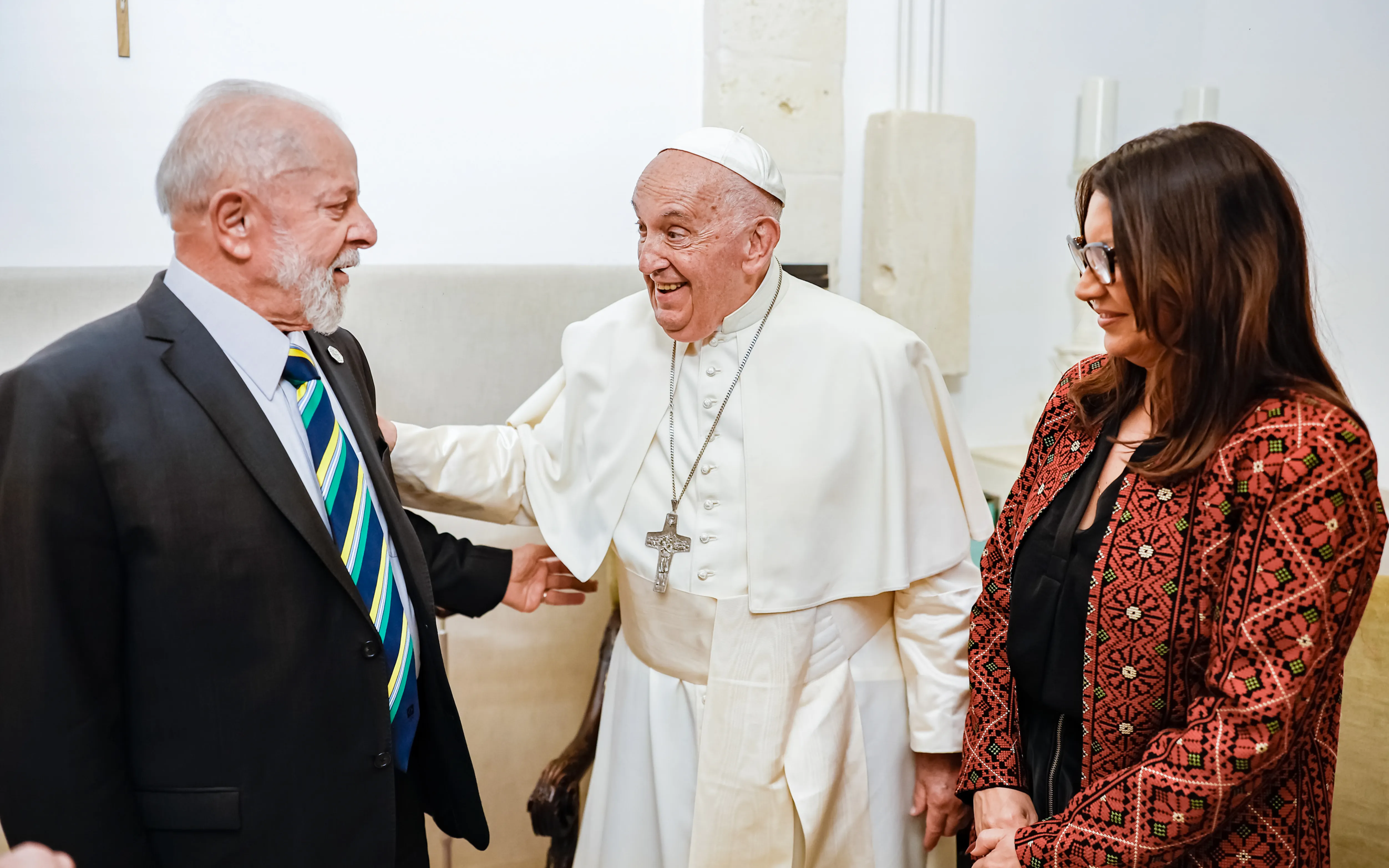 14.06.2024 - Presidente da República, Luiz Inácio Lula da Silva, durante Encontro com Sua Santidade o Papa Francisco ,  no Hotel Borgo Egnazia. Puglia – Itália 

Foto: Ricardo Stuckert / PR