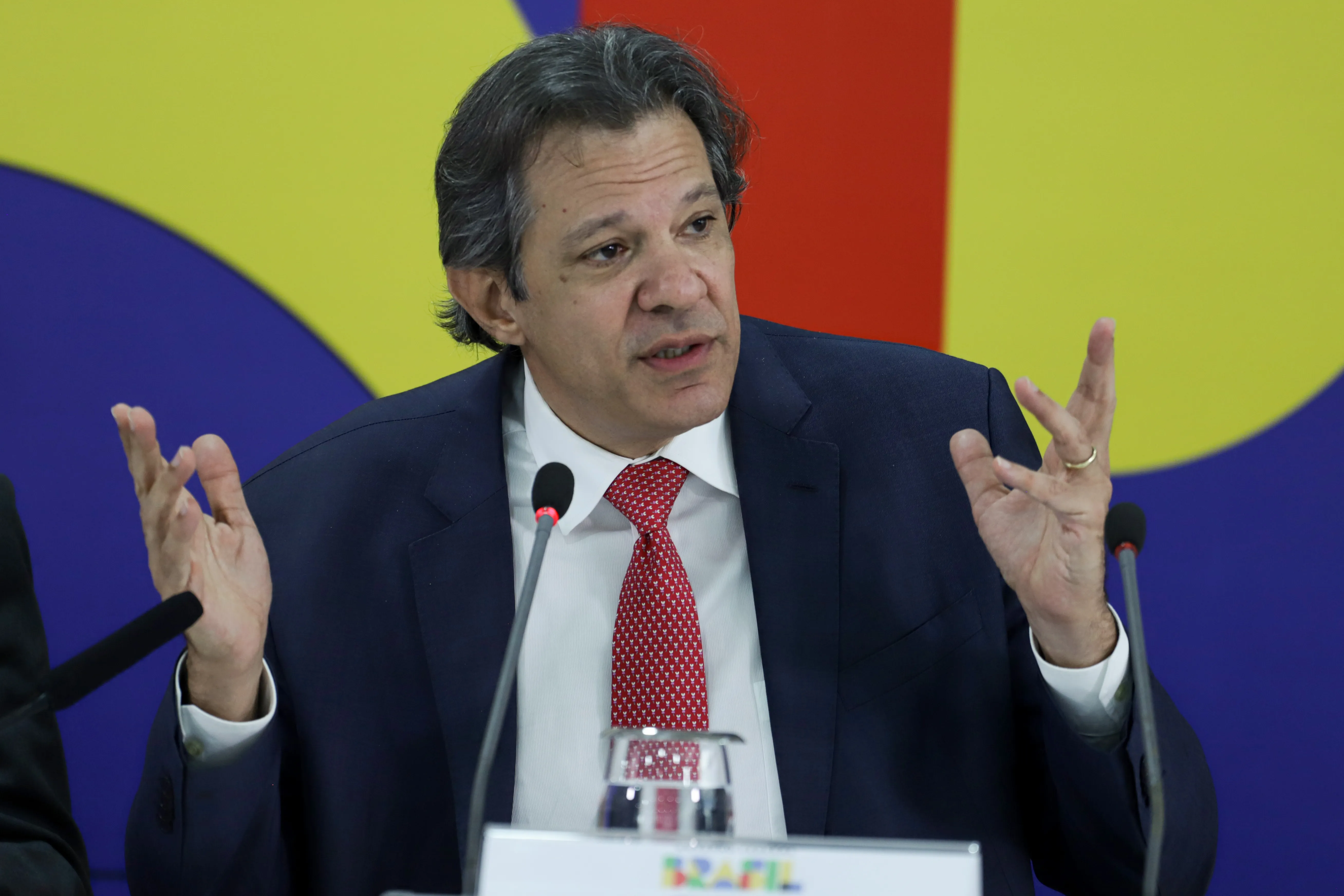 BrasÃ­lia (DF) 20/05/2024 - Ministo da Fazenda,Fernando Haddad participa da reuniÃ£o para anÃºncios referentes ao setor da indÃºstria do aÃ§o.
Foto: JoÃ©dson Alves/AgÃªncia Brasil