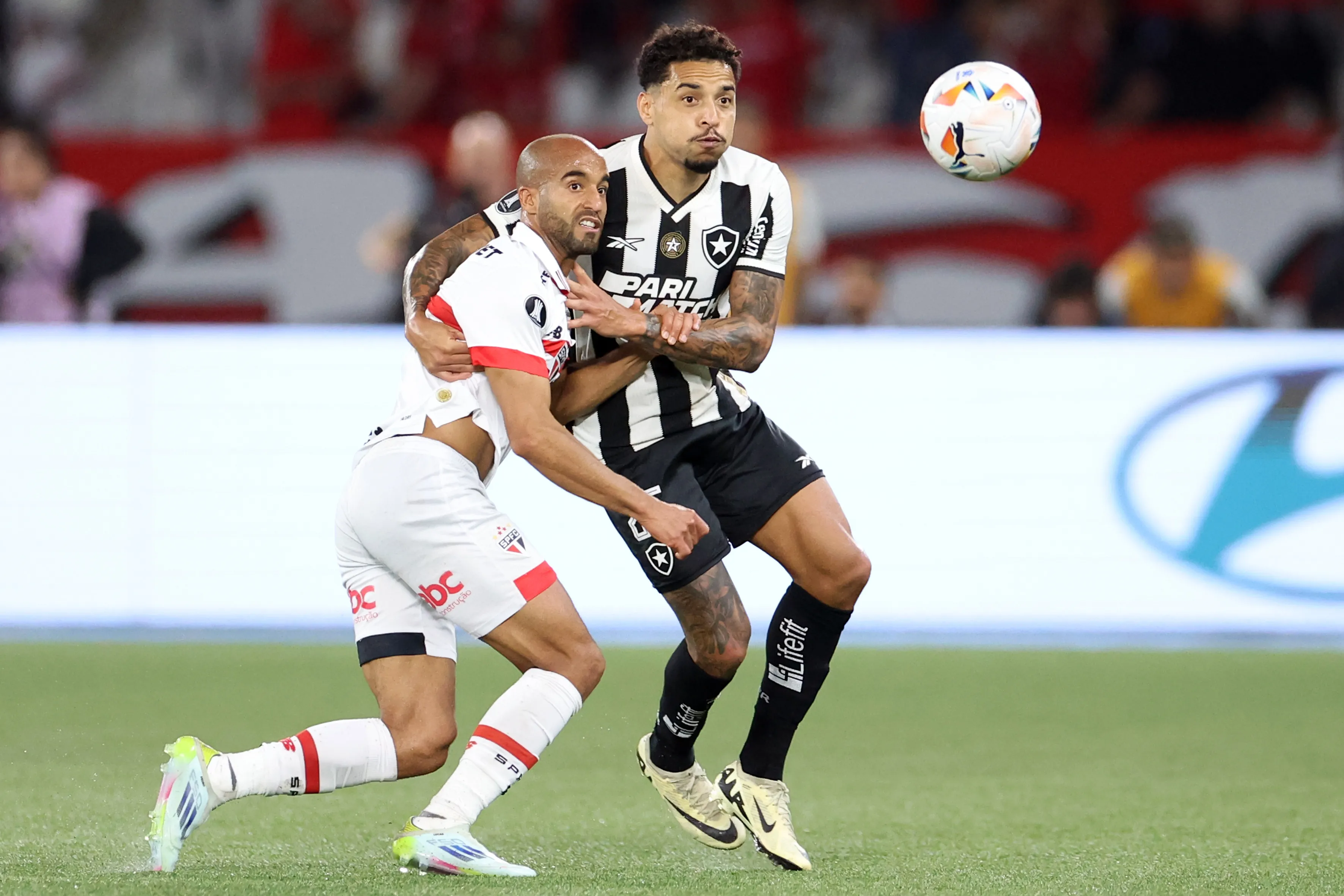Gregore. Botafogo x Sao Paulo pela Copa Conmebol Libertadores no Estadio Niltos Santos. 18 de Setembro de 2024, Rio de Janeiro, RJ, Brasil. Foto: Vitor Silva/Botafogo. 
Imagem protegida pela Lei do Direito Autoral Nº 9.610, DE 19 DE FEVEREIRO DE 1998. Sendo proibido qualquer uso comercial, remunerado e manipulacao/alteracao da obra.