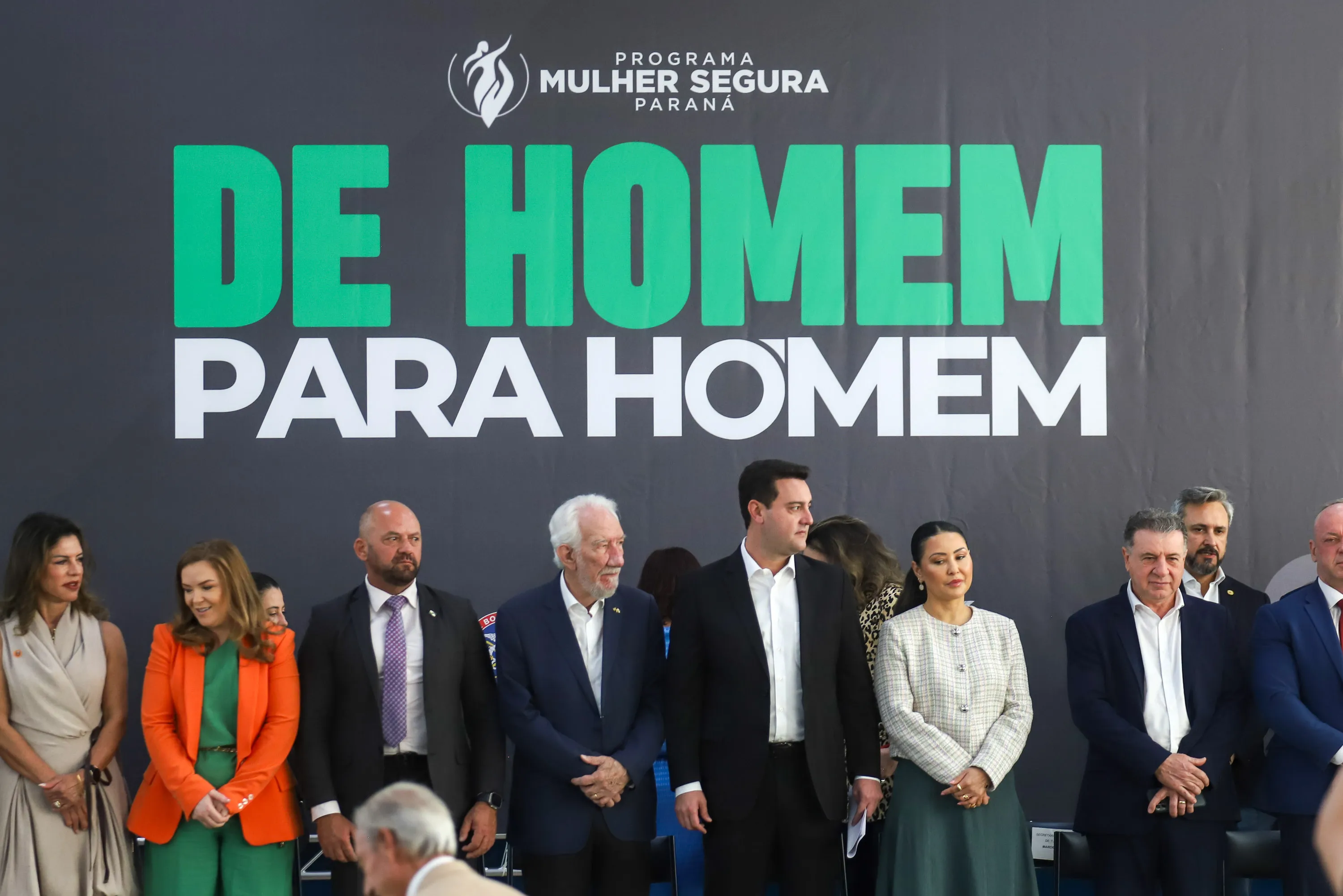 O governador Carlos Massa Ratinho Junior participa nesta terca-feira (3) do lancamento do projeto De Homem para Homem.