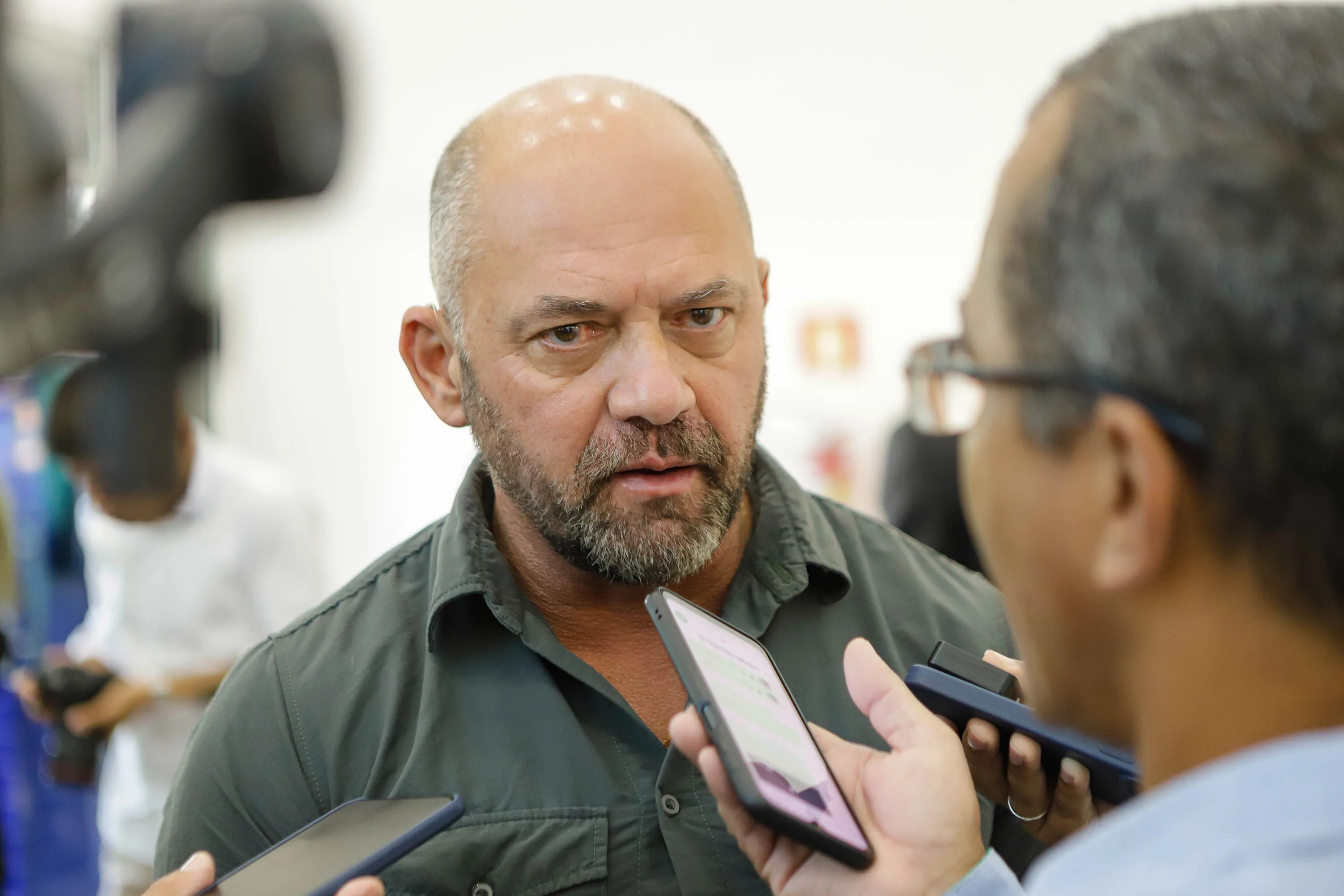 Guaíra, 07 de junho de 2024 - O governo do Paraná inaugura a nova sede da Polícia Civil em Guaíra. Na foto o secretário de Segurança Pública, Hudson Leôncio Teixeira.