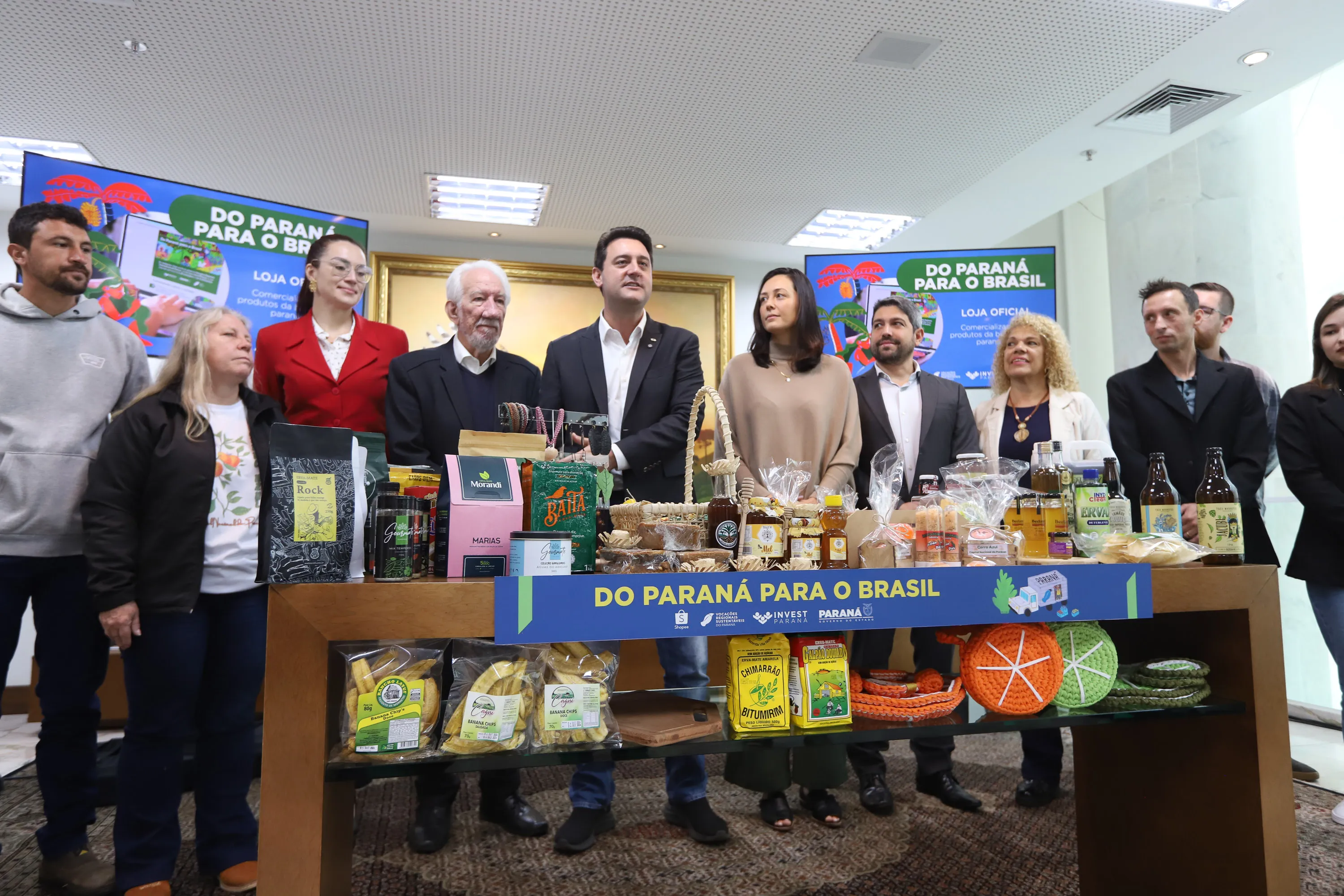O governador Carlos Massa Ratinho Junior participa nesta quinta-feira (10)  de reunião
 da com produtores e representantres da Shopee