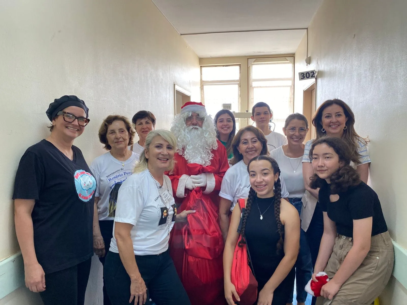 Voluntários no Hospital da Providência