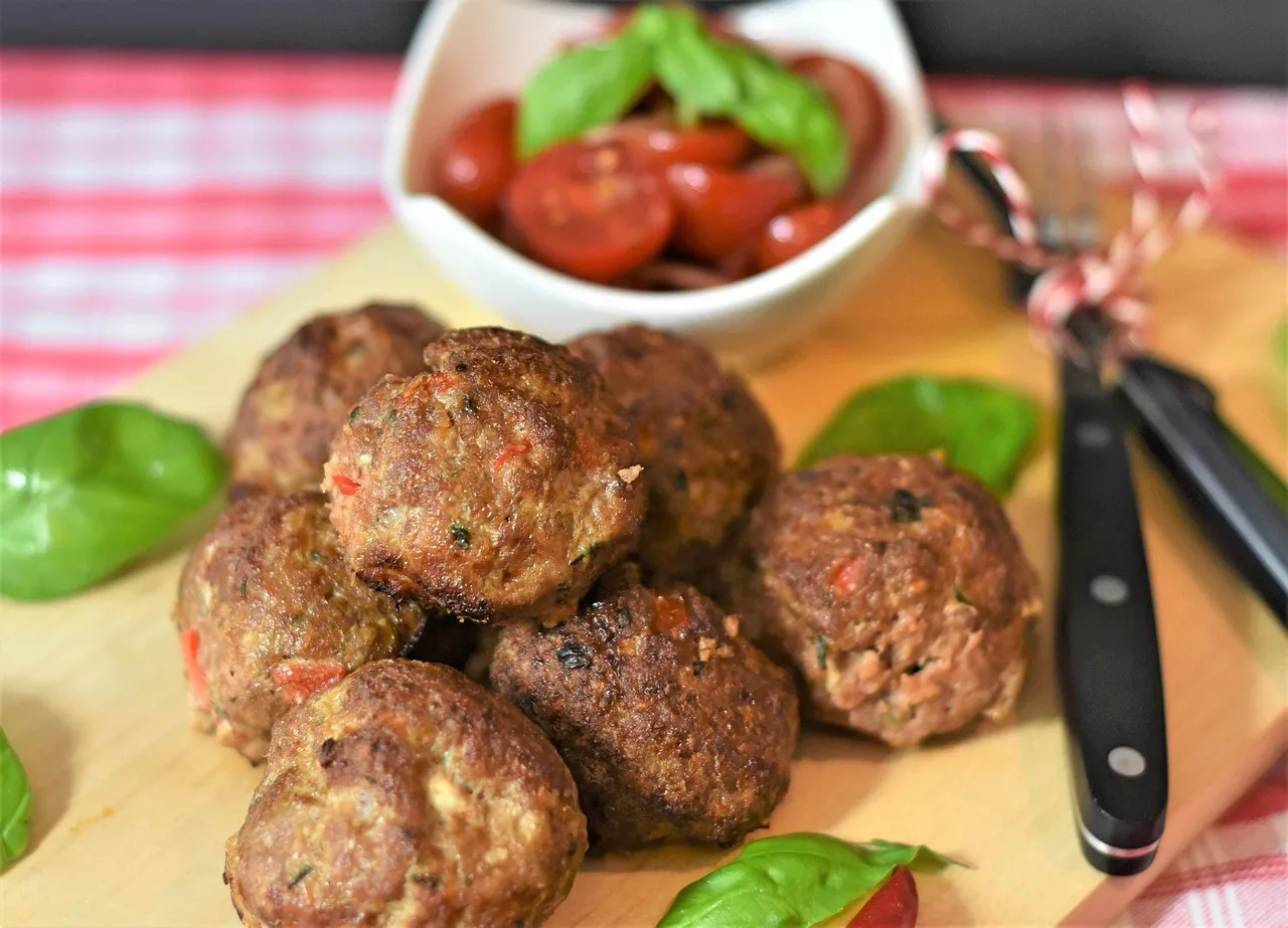 Almôndegas de carne e aveia