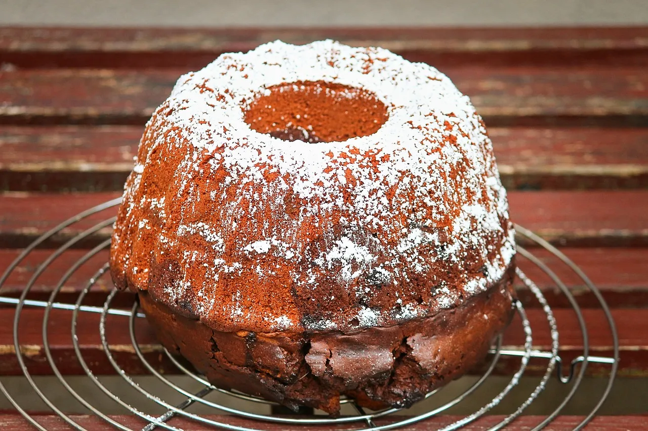 Bolo de coco e maçã