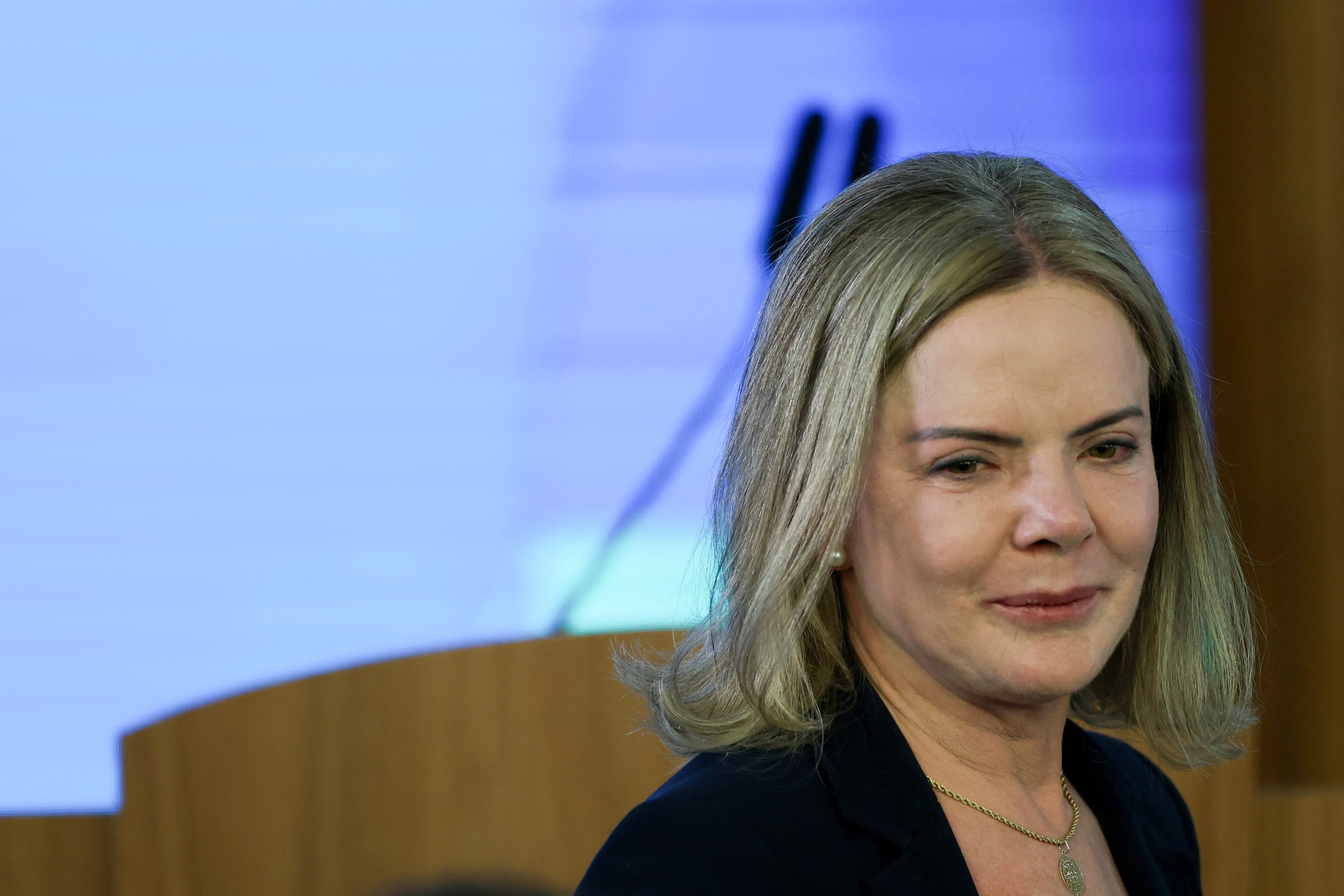 BrasÃ­lia (DF), 25/02/2025 - A presidenta do Partido dos Trabalhadores (PT), Gleisi Hoffmann, durante cerimÃ´nia de assinatura de parcerias para fortalecimento da produÃ§Ã£o e inovaÃ§Ã£o de vacinas e biofÃ¡rmacos
Foto: Jose Cruz/AgÃªncia Brasil