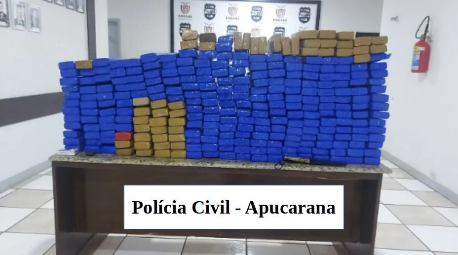 Quase 220 quilos de maconha foram apreendidos durante operação em 22 de fev