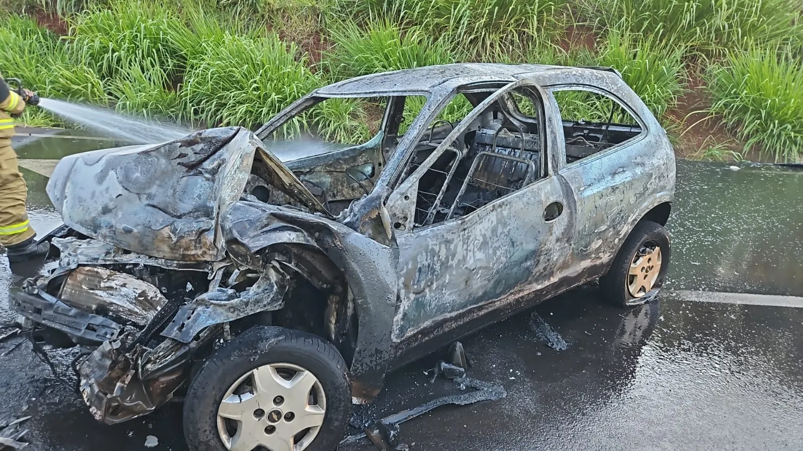 Celta ficou destruído pelas chamas