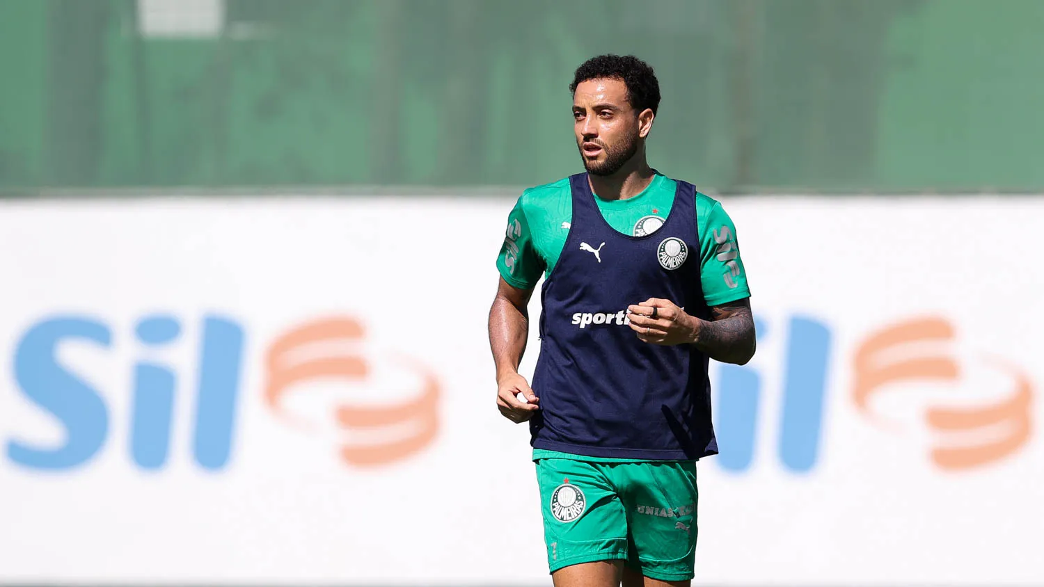 O jogador Felipe Anderson, da SE Palmeiras, durante treinamento, na Academia de Futebol. (Foto: Cesar Greco/Palmeiras/by Canon)