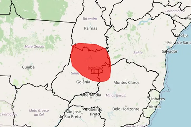 Imagem ilustrativa da imagem Inmet emite alertas vermelho e laranja para baixa umidade do ar