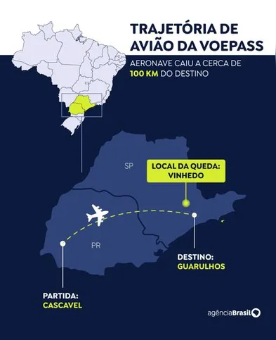 Imagem ilustrativa da imagem Um ano depois de tragédia da Voepass, familiares inauguram memorial