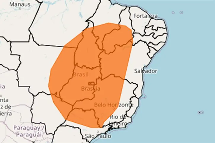 Imagem ilustrativa da imagem Alerta vermelho: baixa umidade do ar atinge três estados e o DF