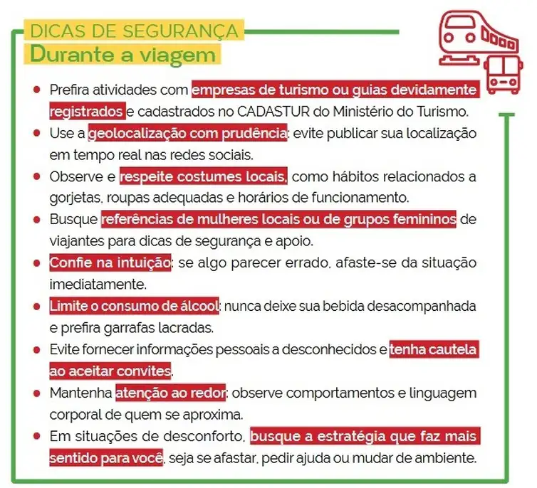 Imagem descritiva da notícia Insegurança é barreira para 62% das mulheres viajarem sozinhas