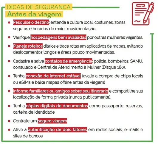 Imagem ilustrativa da imagem Insegurança é barreira para 62% das mulheres viajarem sozinhas