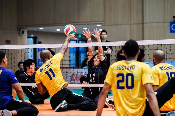 Imagem ilustrativa da imagem Brasil vai às quartas do Mundial de vôlei sentado nos dois naipes