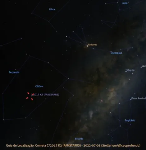 Imagem ilustrativa da imagem Cometa K2 chega hoje ao ponto mais próximo da Terra