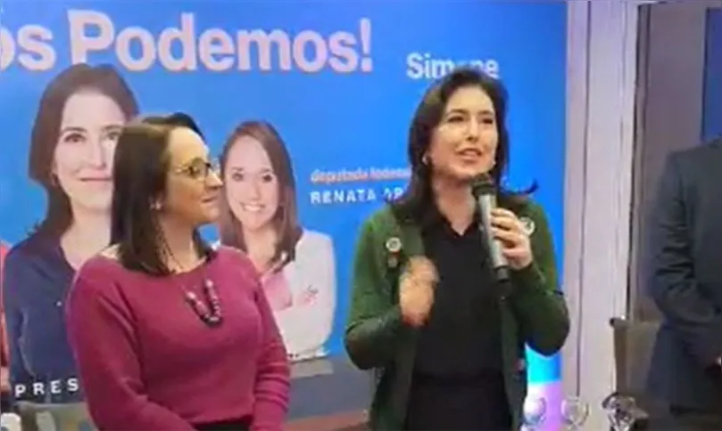 Imagem ilustrativa da imagem Podemos anuncia apoio à candidatura de Simone Tebet