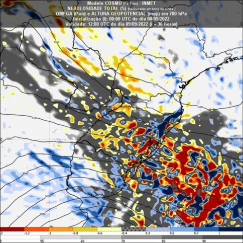 Imagem ilustrativa da imagem Região Sul tem previsão de temporais e geada para este fim de semana