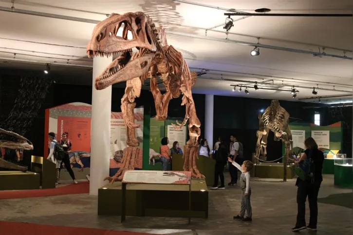Imagem ilustrativa da imagem SP: exposição mostra réplica do maior dinossauro do mundo