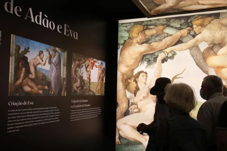 Imagem ilustrativa da imagem Exposição permite que público faça uma imersão pela Capela Sistina
