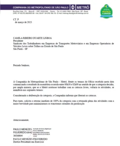 Imagem ilustrativa da imagem Metroviários dizem que governo de SP não pretendia liberar catracas