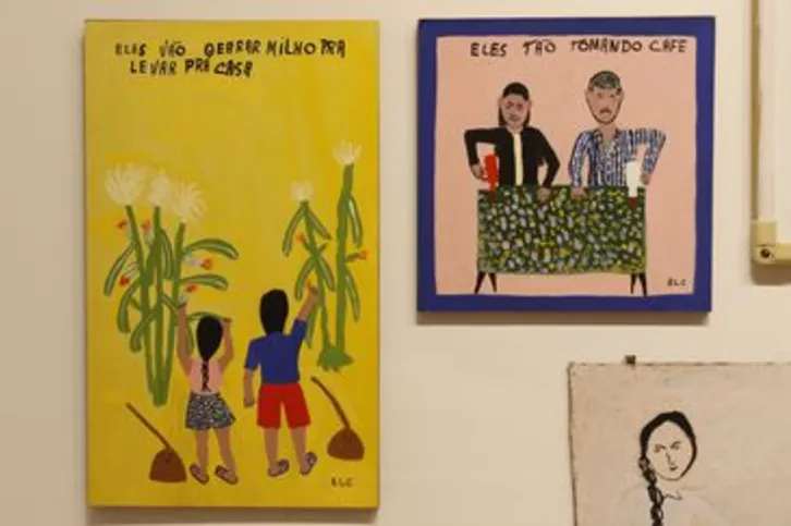Imagem ilustrativa da imagem Artista alagoana expõe no Rio pinturas sobre novelas e cotidiano rural