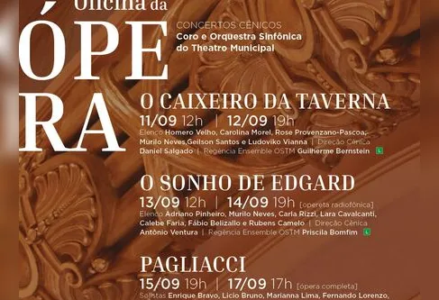 Imagem descritiva da notícia Óperas são destaque do Theatro Municipal do Rio em setembro