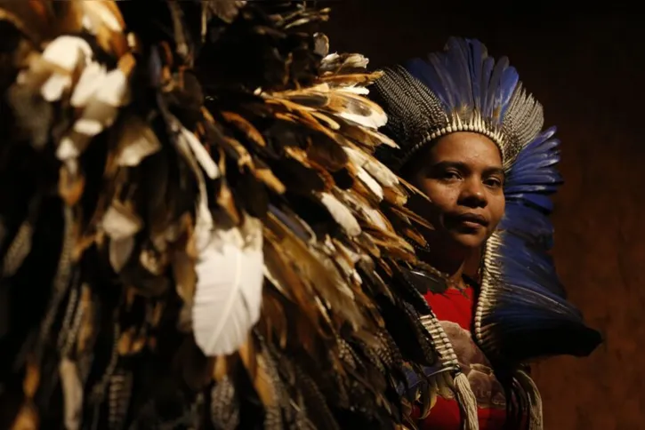 Imagem ilustrativa da imagem Museu das Culturas Indígenas exibe manto sagrado Tupinambá até domingo