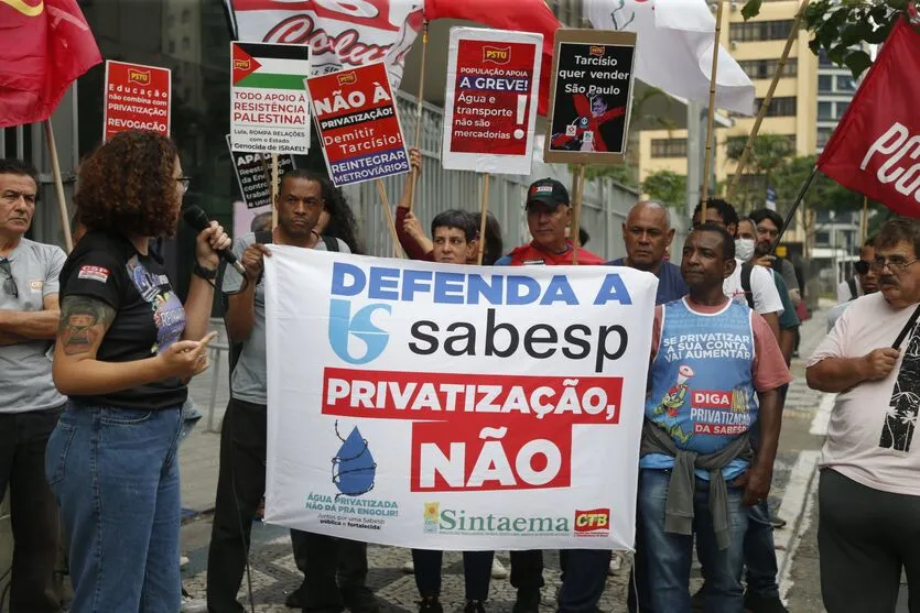 Imagem descritiva da notícia Categorias confirmam greve unificada contra privatizações em SP
