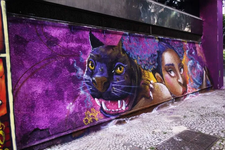 Imagem ilustrativa da imagem Beco na Lapa vira grande museu de arte urbana a céu aberto do Rio