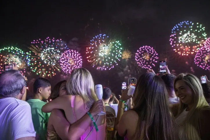 Imagem ilustrativa da imagem Festa de réveillon continua na Praia de Copacabana