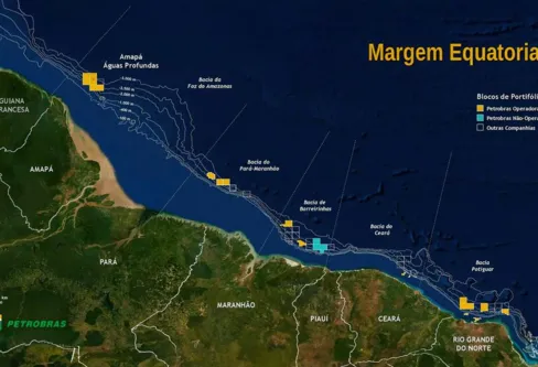 Imagem descritiva da notícia Petrobras dá novo passo em busca de óleo e gás na Margem Equatorial