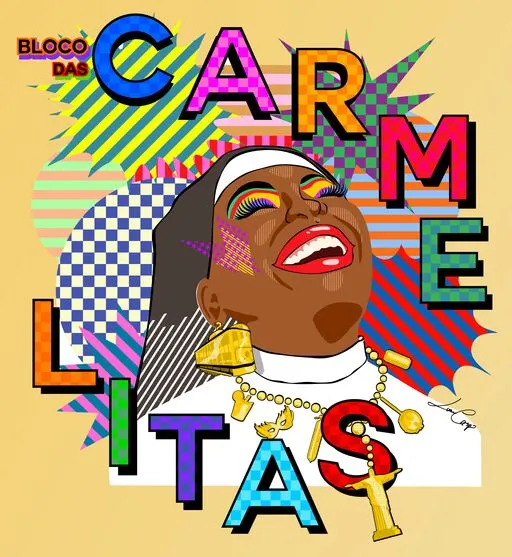Imagem descritiva da notícia Bloco das Carmelitas celebra carnaval da diversidade e das cores