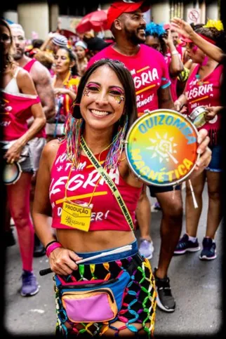 Imagem ilustrativa da imagem Quizomba faz último desfile do carnaval de rua de 2024 pregando o amor