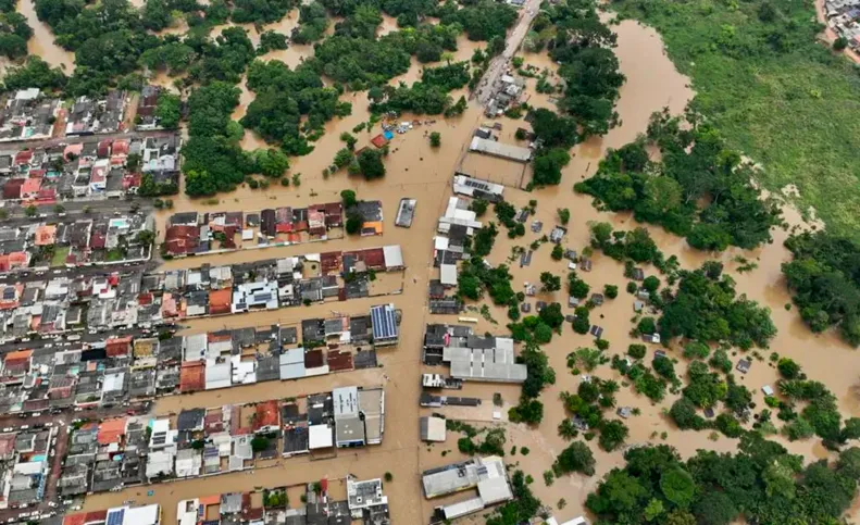 Imagem ilustrativa da imagem Brasiléia, no Acre, têm a maior cheia já registrada na história